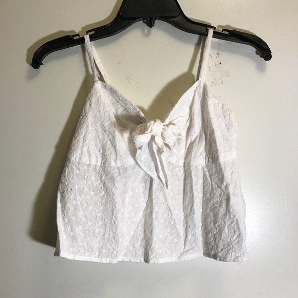 Brandy Melville Tops - brandy melville white floral croquet sasha tank